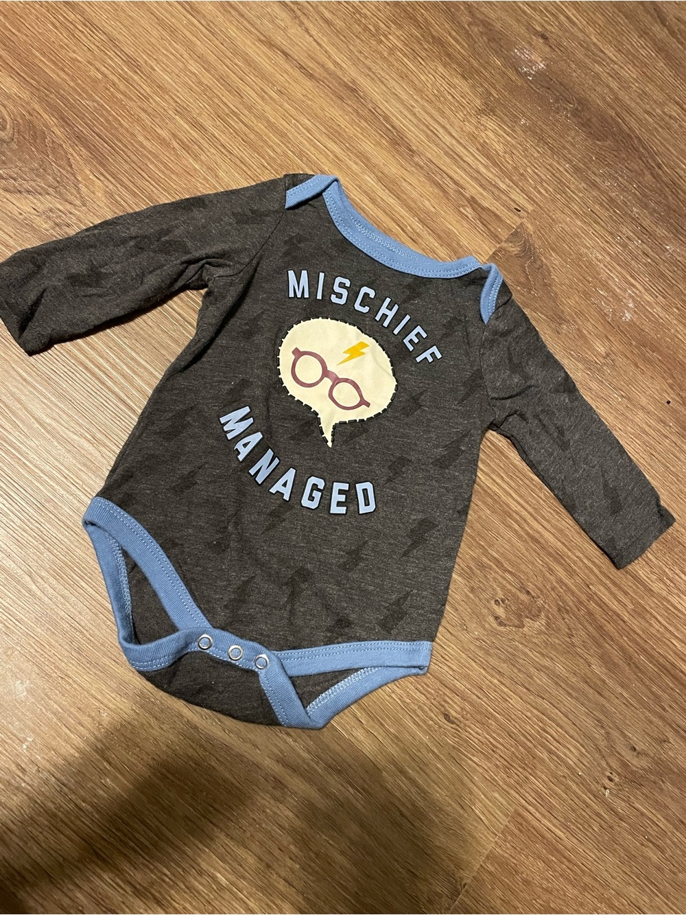 Harry Potter 'Mischief Managed' Marauder’s Map Long-Sleeve Baby Bodysuit